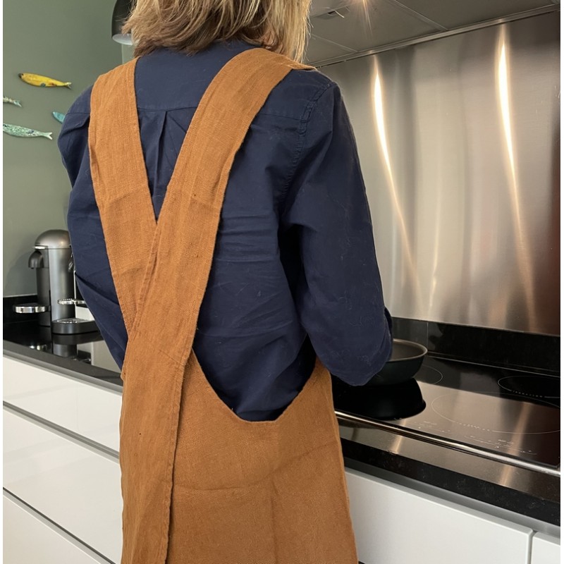 Tabliers De Style Japonais En Coton Et Lin, Croisé... – Grandado